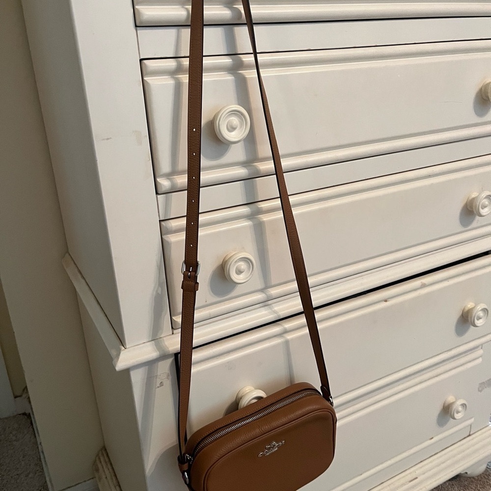 GUC Coach Jamie Camera Crossbody in Tan